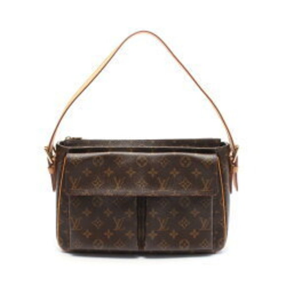 Louis Vuitton Viva Cite GM Shoulder Bag Leather Monogram Brown - Picture 1 of 7